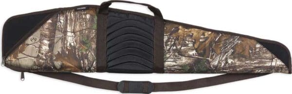 Camouflage Leather Rifle Case with Brown Trim, 44" - Bulldog Pinnacle