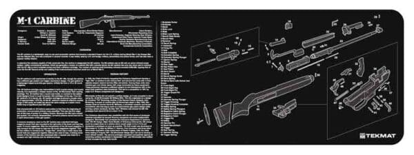 12"x36" M1 Carbine Tekmat Armorers Bench Mat - Gun Cleaning Mat