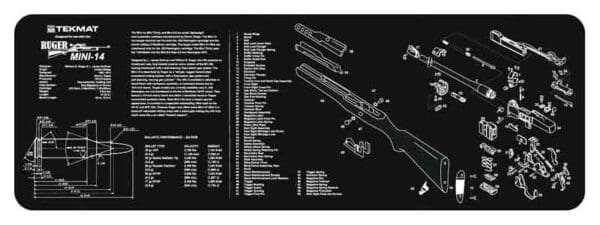 Ruger Mini-14 TekMat Armorers Bench Mat - 12"x36" Rug