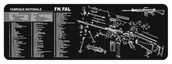 12"x36" FN-FALTEKMAT Armorer's Bench Mat - Protective Gun Cleaning Pad