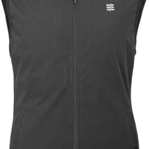 Black Unisex Large Heated Vest for Mobile Warming Technology