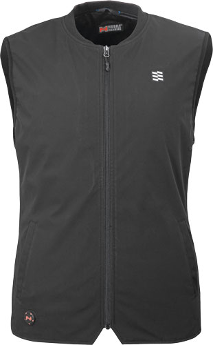 Black Unisex Large Heated Vest for Mobile Warming Technology