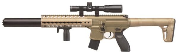 SIG SAUER FDE .177 CO2 Air Rifle with 1-4x24 Scope, 30 Round Capacity - Image 2