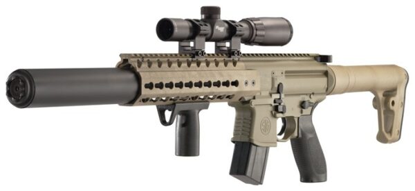 SIG SAUER FDE .177 CO2 Air Rifle with 1-4x24 Scope, 30 Round Capacity - Image 4