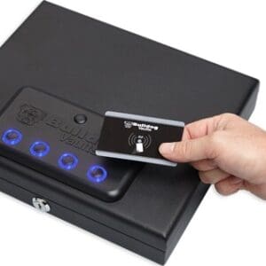 Magnum Top Load Bulldog Biometric Pistol Vault 11.5"x9.8"x2.5" - Secure Storage