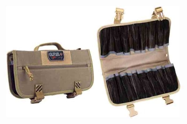 TAN GPS Magazine Storage Case for 16-Pistol Mags