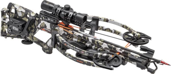 Wicked Ridge Xbow Fury 410 with Acudraw De-Cock, 410fps, Camo