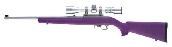 Custom Purple Hogue Stock for Ruger 10/22 with Heavy Barrel