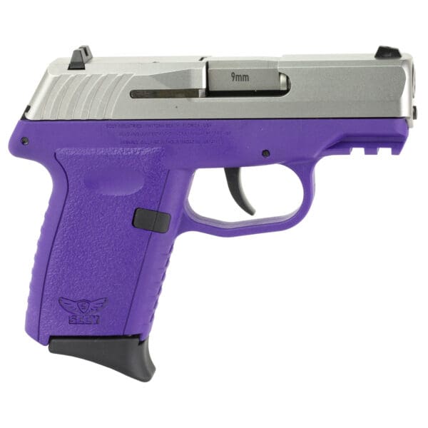 SCCY CPX-2 G3 9MM 3.1" Compact Pistol 10 Round Silver/Purple - Image 2