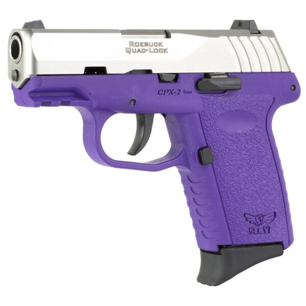 SCCY CPX-2 G3 9MM 3.1" Compact Pistol 10 Round Silver/Purple - Image 3