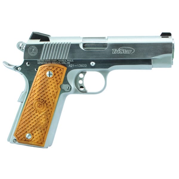 AMER CLSC CMMNDR 9MM 4.25" 9RD Chrome Semi-Automatic Pistol