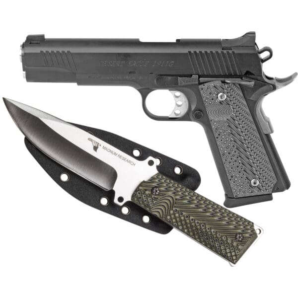 DE 1911 45ACP 5" 8RD BLK FS W/KNIFE