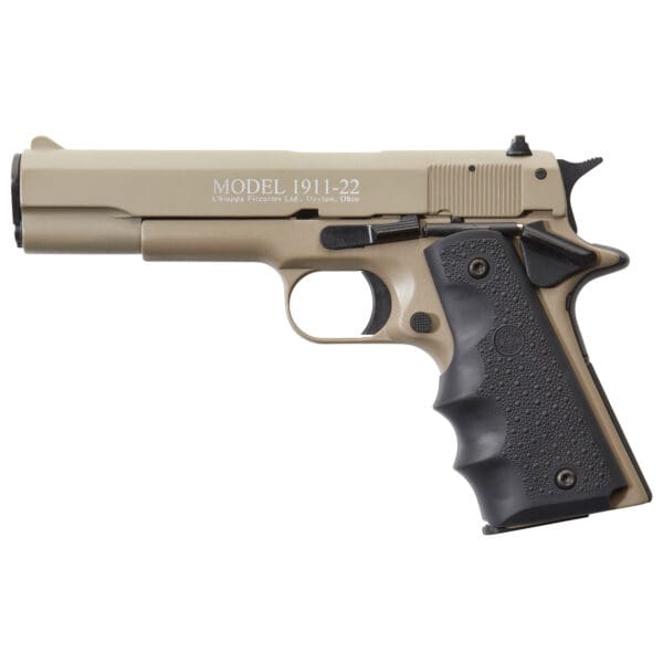 Chiappa 1911 22LR Pistol 5" Barrel 10-Round Magazine Tan Finish