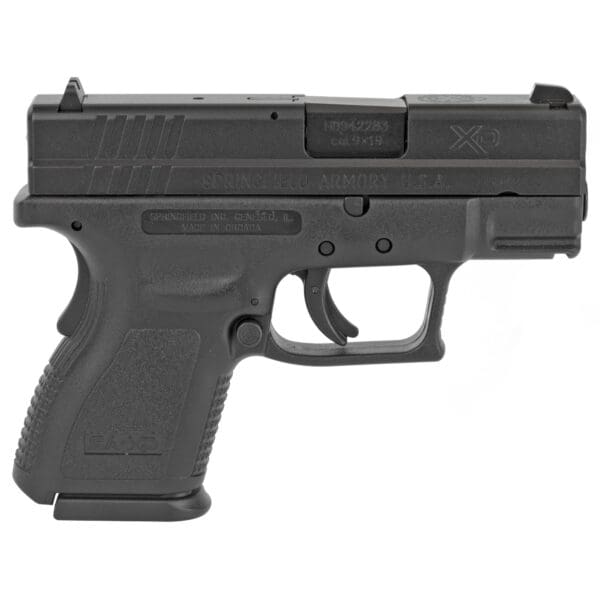 SPRGFLD XD9 DEF 9MM 3" BLK 10RD - Image 2