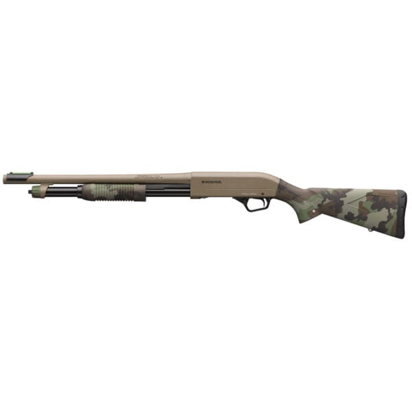 WIN SXP Defender 12GA 18" FDE/Woodland Shotgun