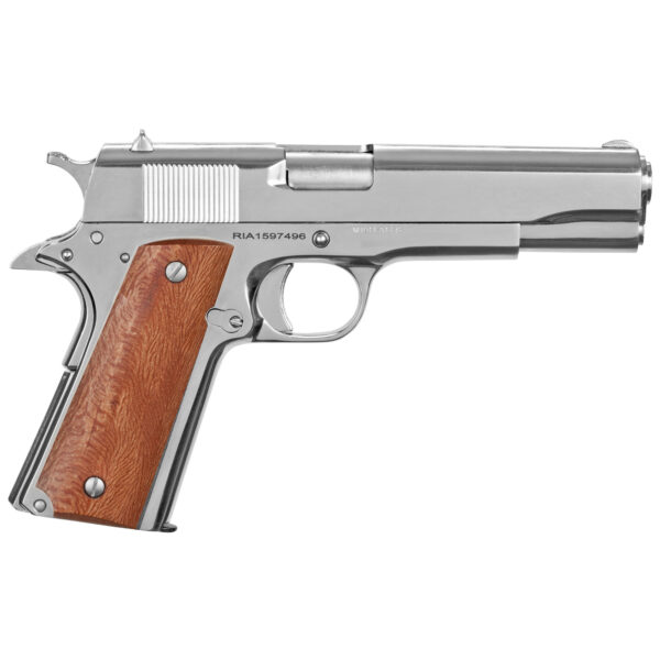 Rock Island Armory Standard 38 Super 5" 9-Round Nickel Pistol