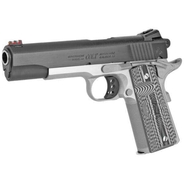 Colt Government 1911 Compact 45ACP 5" 8RD Stainless/Black - Image 3