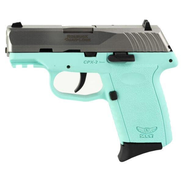 SCCY CPX-2 G3 9MM 3.1" 10RD Silver/Blue Pistol