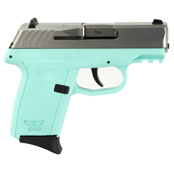 SCCY CPX-2 G3 9MM 3.1" 10RD Silver/Blue Pistol - Image 2