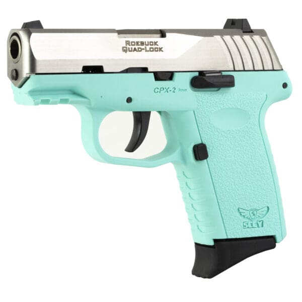 SCCY CPX-2 G3 9MM 3.1" 10RD Silver/Blue Pistol - Image 3