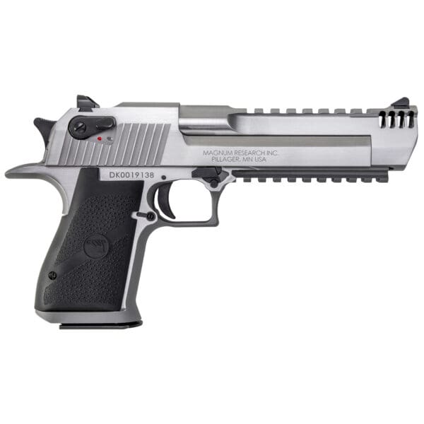 DE MK19 50AE 6" 7RD Stainless Steel with Rail Handgun - Image 2