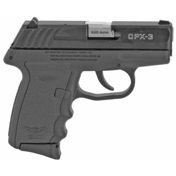 SCCY CPX-3 380ACP Compact Pistol 2.96" Barrel 10-Round Capacity Black - Image 2