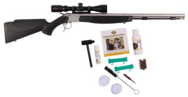 CVA Optima V2 209M 50 Cal 26" Accessory Pack with 3-9x40 SS/BLK SYN Scope