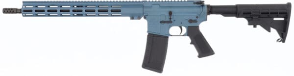 16" Blue Titanium GLFA AR15 Rifle 223 Wylde - Nitride Barrel - Image 2