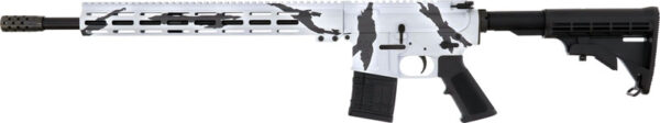 18" Snow Camo .450 Bushmaster Nitride Barrel for AR-15 - Durable and Stylish Snow Camo Finish - Image 2