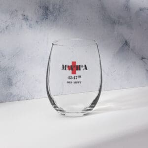 Stemless wine glass
